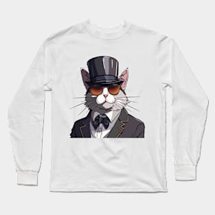 Suave Whisker Elegance Long Sleeve T-Shirt